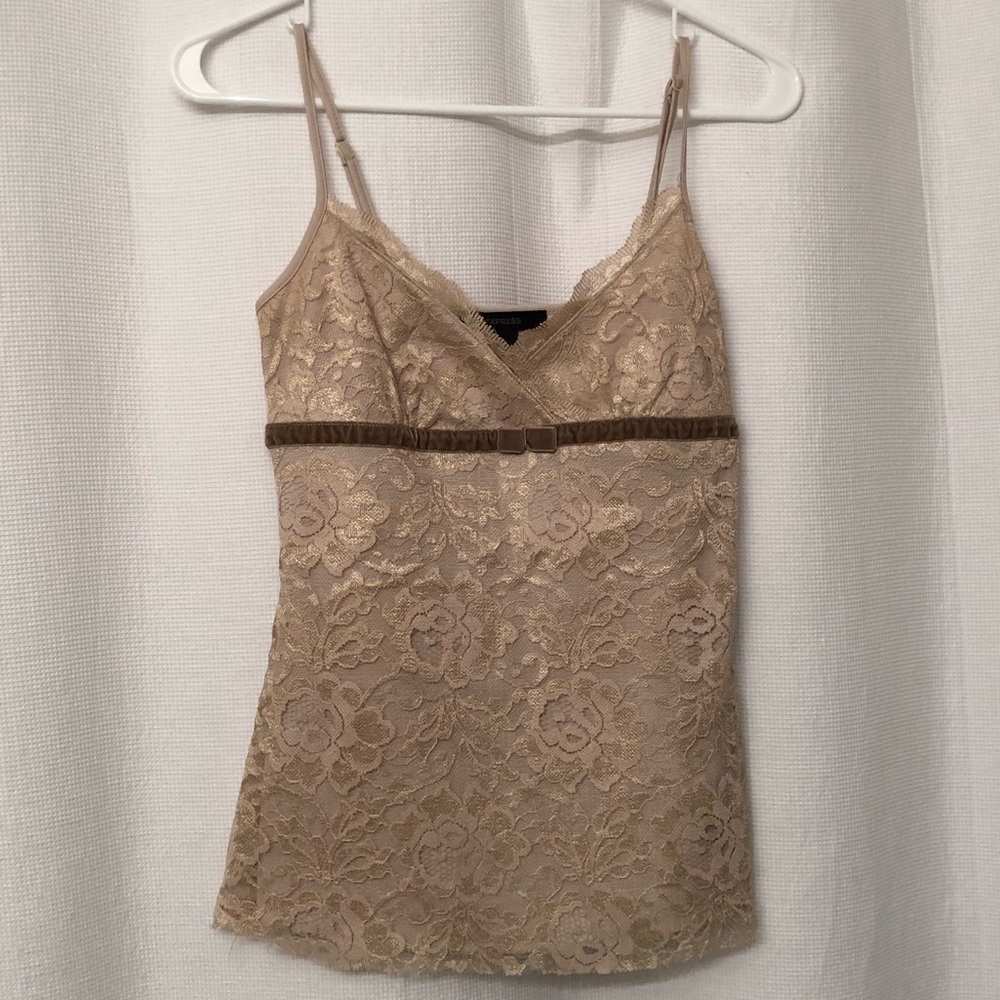 Lacy express gold camisole